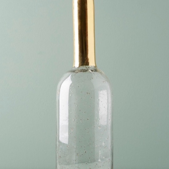 Anthropologie Gilded Bottleneck Vase Medium - Picture 1 of 4